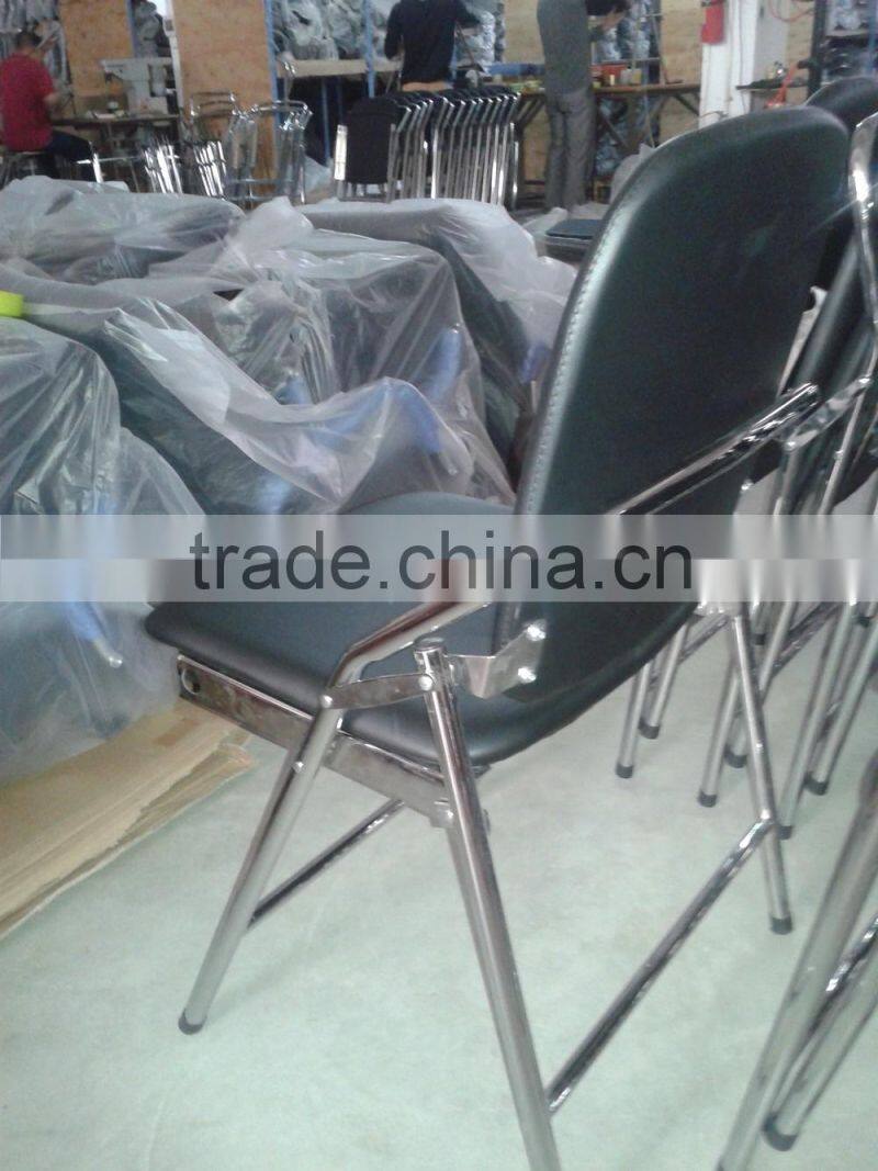 folding pu training chair with writing table AH-007