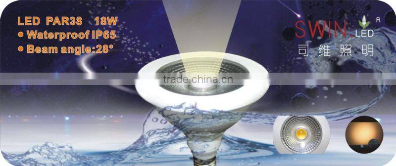 new par light 18W white color led bulb light CE&ROHS listed par38 led light
