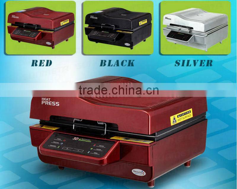 Semi-Automatic Automatic Grade and Heat Press Machine,3D Heat Transfer Type sublimation vacuum heat press machine