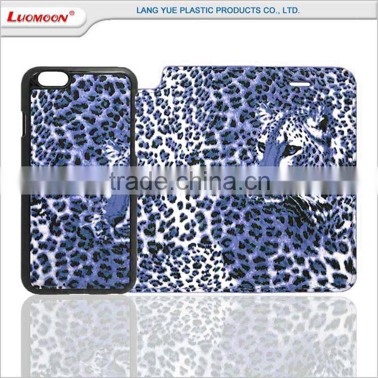 new products 2016 trending leopard pattern separable flip cover cell phone case with for lg k10 g3 g4 g5 g2 g1