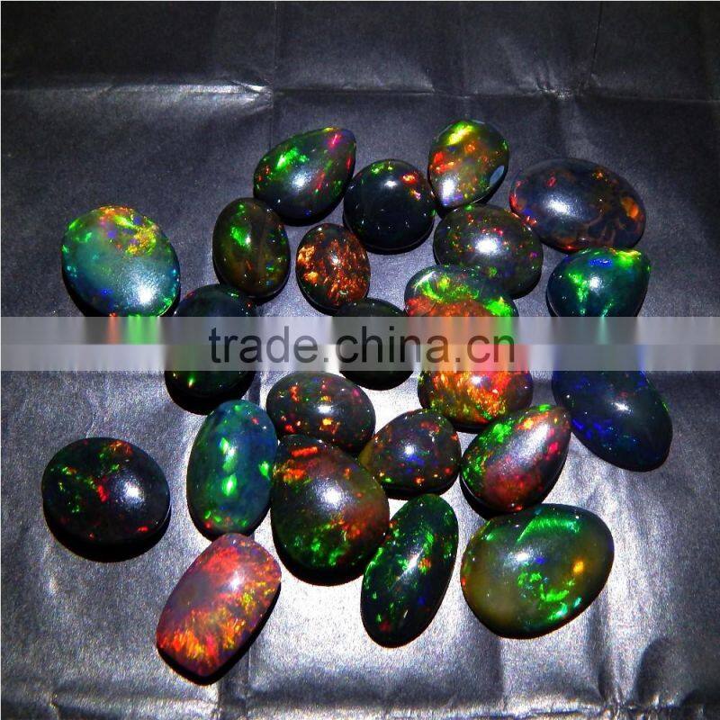 BLACK ETHIOPIAN OPAL NICE RAINBOW FIRE QUALITY LOT