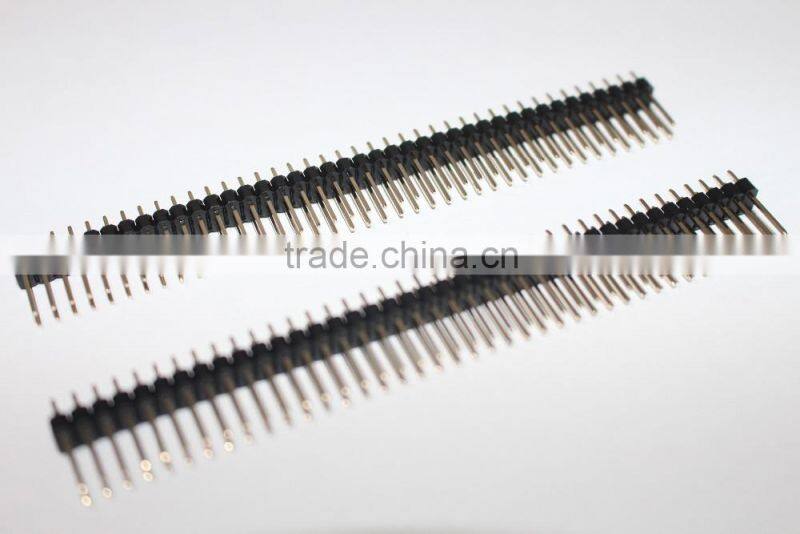 2.54mm double row pin male header connector (pin length14mm)