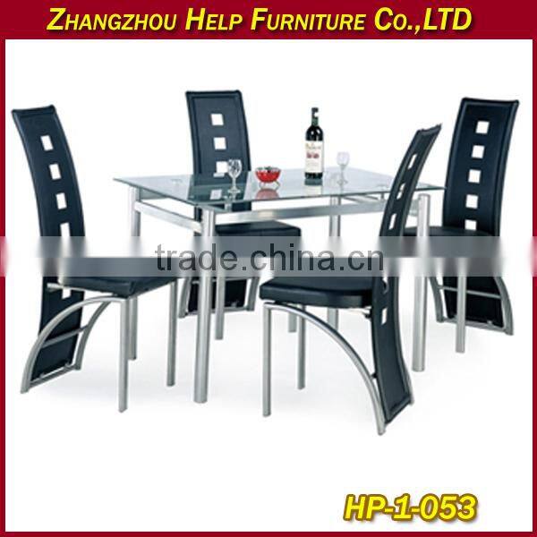 wooden top Dining table and chair set