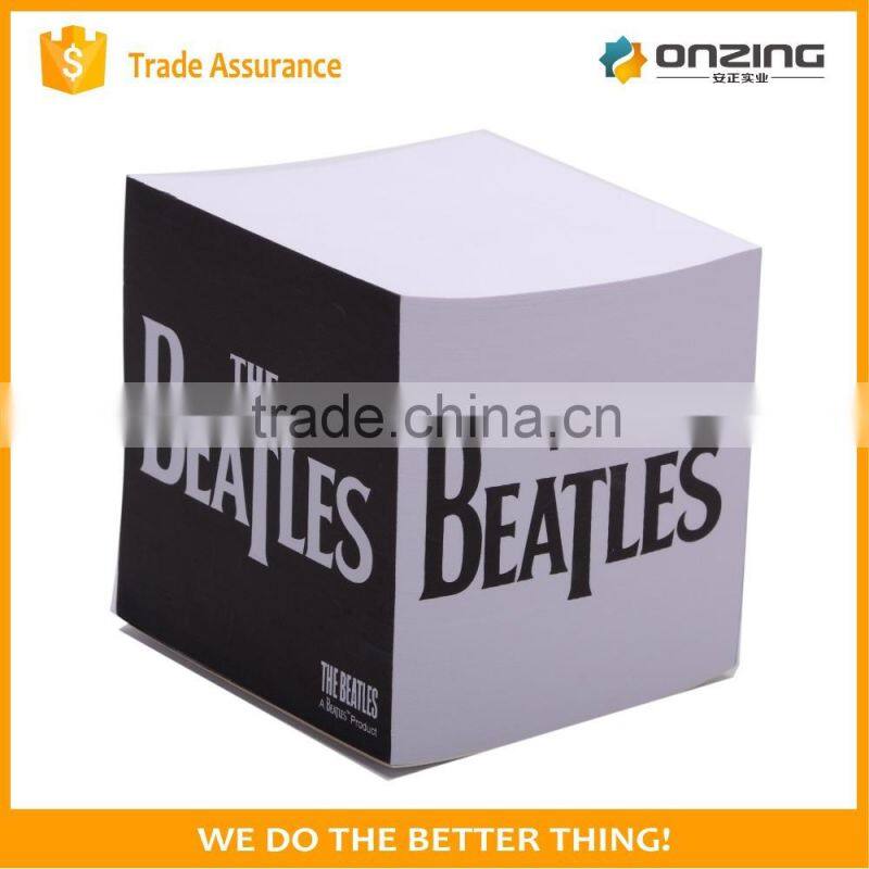 OEM paper cube shape sticky note pad for business