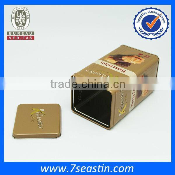 500g cookies tin box packaging , coffee can in food grade