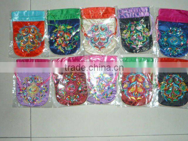 embroidery cosmetic bag