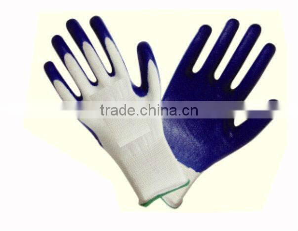 13 GUAGE GARDEN SAFETY GLOVE COATED WITH NITRILE SMOOTH PALM