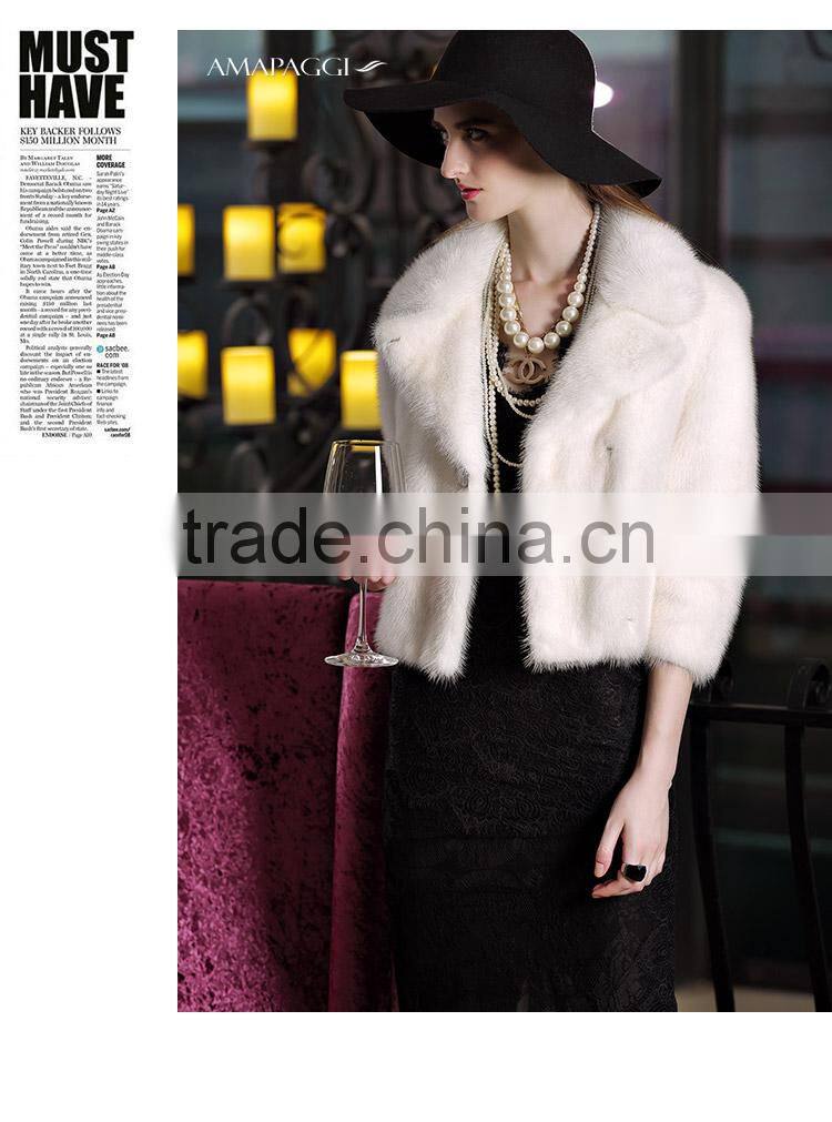 factory sale discount suit style modern mink fur jacket