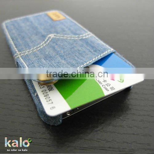 Denim Case with RFID Card for iPhone 5 Case