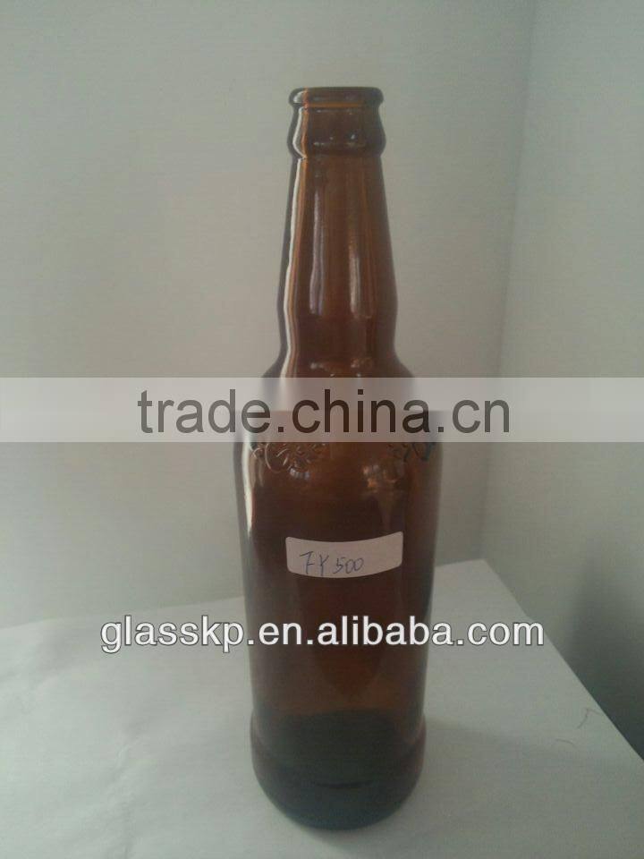 500ml color beer glass bottle