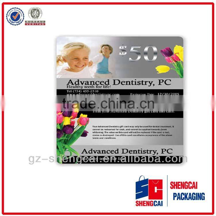High quality custom printed pvc card business card or inkjet pvc card
