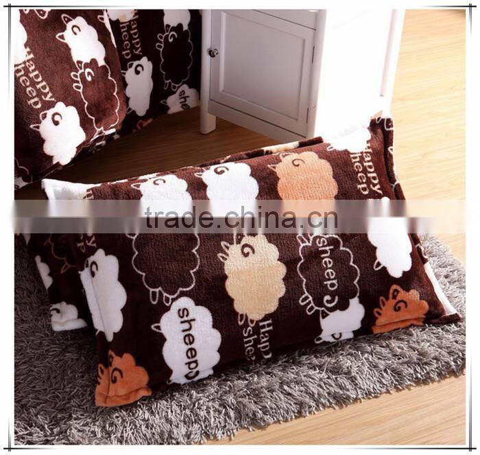 fantasy warm thickened active dyeing four piece cashmere flannel bedding sets