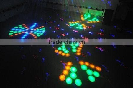 3 Claw moonflower 18W RGBYW LED Light and 500mW RB Animation Twinkling Laser Light