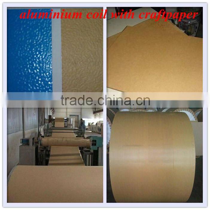 1050 1060 3003 3005 3105 alloy poly kraft paper laminated aluminum sheet coil for insulation