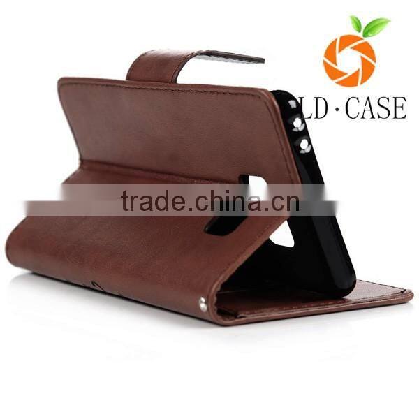 for galaxy s6 edge plus case,wallet design cover pu leather cellphone case for samsung