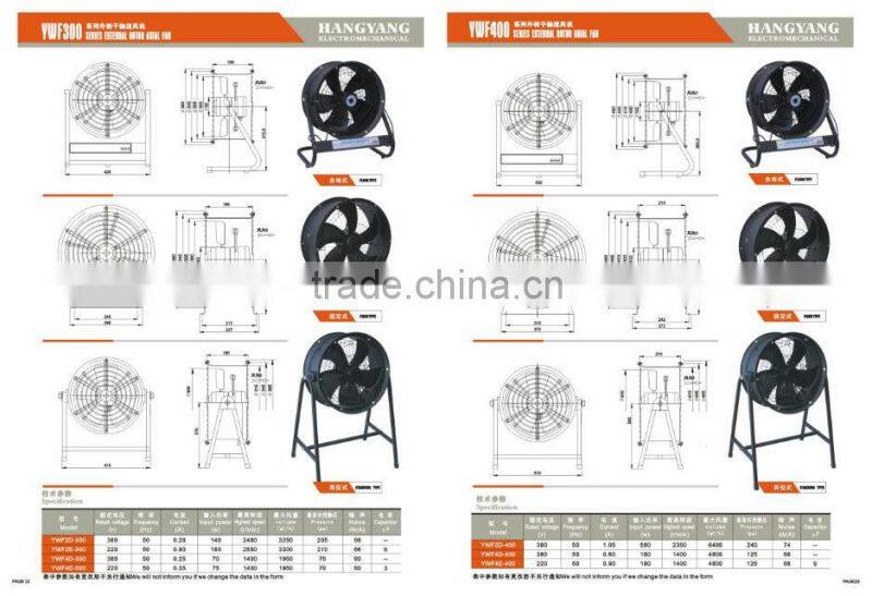 380v 500w high efficiency low noise blower fan 2350rpm