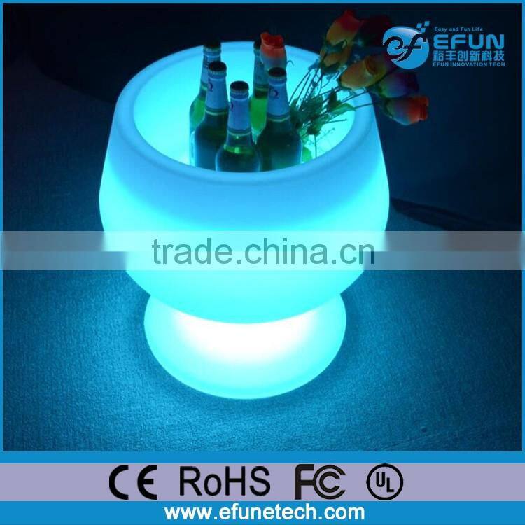 led illuminated wine/beer bottle holder,decorative led ice bucket party cooler