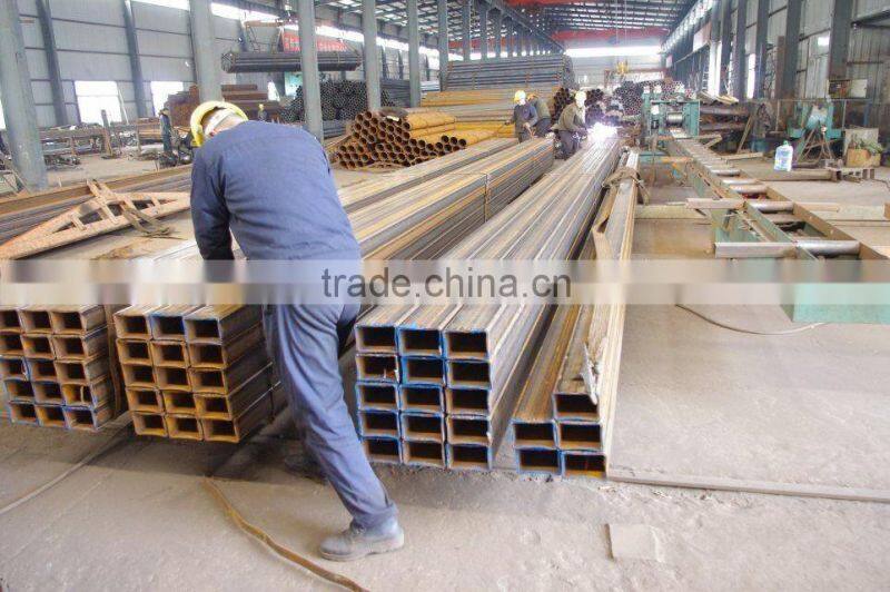 Zinc coated/Galvanized Square/Rectangular Steel Pipe/square hollow section steel tube