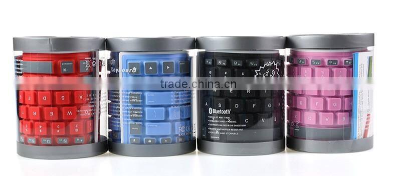 Silicone Rubber Waterproof Flexible Foldable Keyboard For PC IOS iPad Android teclado inalambrico tastiera