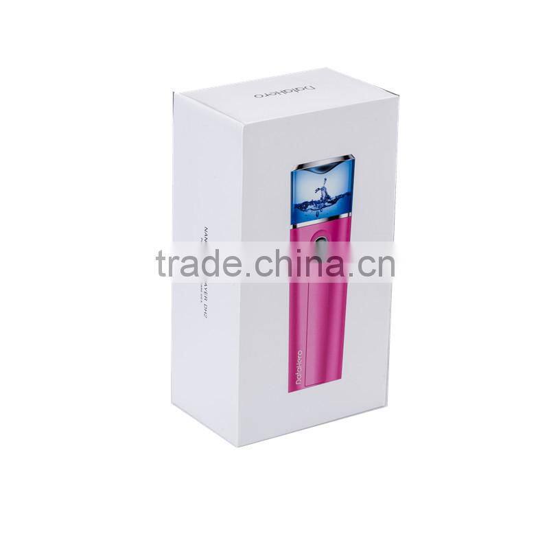 beauty hot & cold portable handy facial steamer pink, nano mist sprayer using mineral water