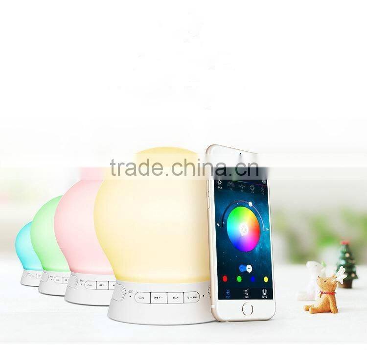 Sunrise Wake Up Light APP Play music Alarm Clock With FM Radio and Nature sound