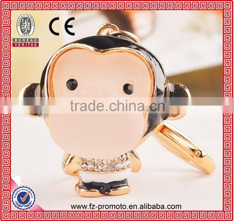 Various Animal Rhinestone Keychain Cute Mouse Shaped keychain