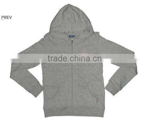 High Quality Fashion 100% Cotton Zipper Men Sweatshirt