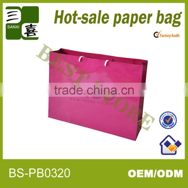 party gift newly diy block bottom gold logo 200g coated paper bag