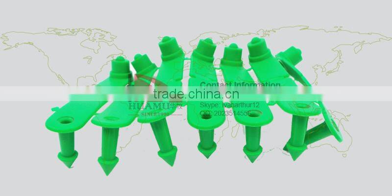 sheep ear tag 41*15 mm green TPU animal ear tag