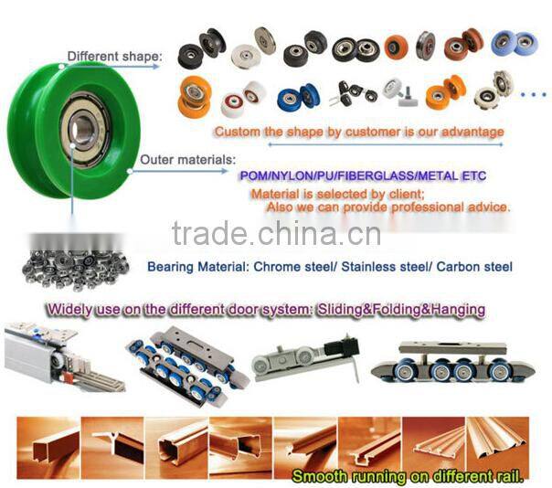 YCZCO sliding hanging door pulley bathroom glass fitting