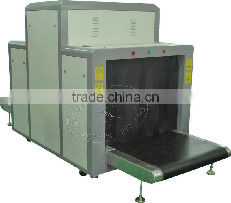 airport x-ray machines with alarm by sounds and light