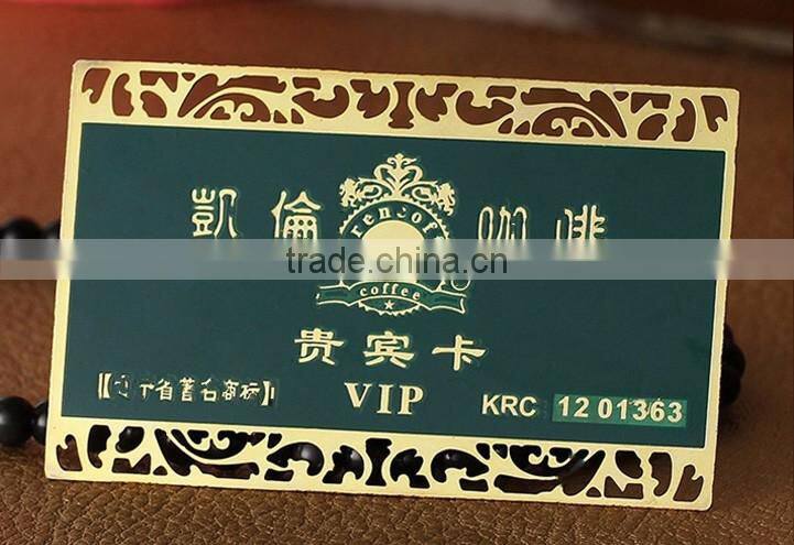 Unique Stainless Steel Black Metal Card