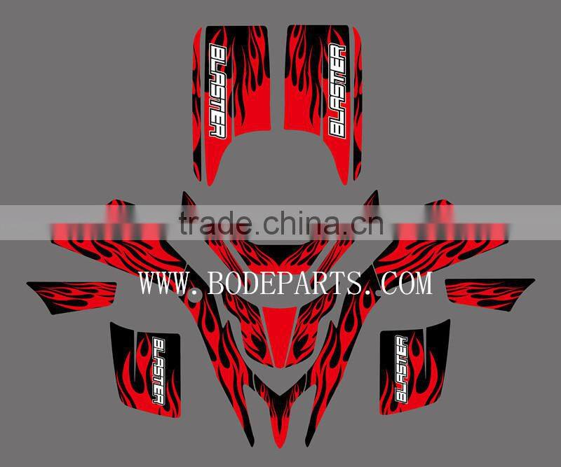 (fire 0214) DECALS STICKERS Graphics Kits For YAMAHA BLASTER YFS 200 1988-1996 1997 1998 1999 2001 2002 2003 2004 2005 2006