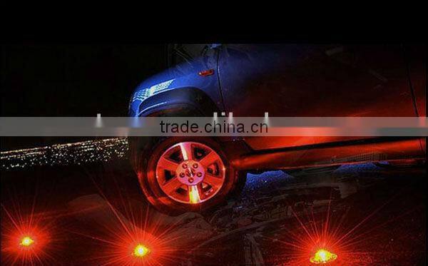 warning beacon lighting on the road, car or safty box