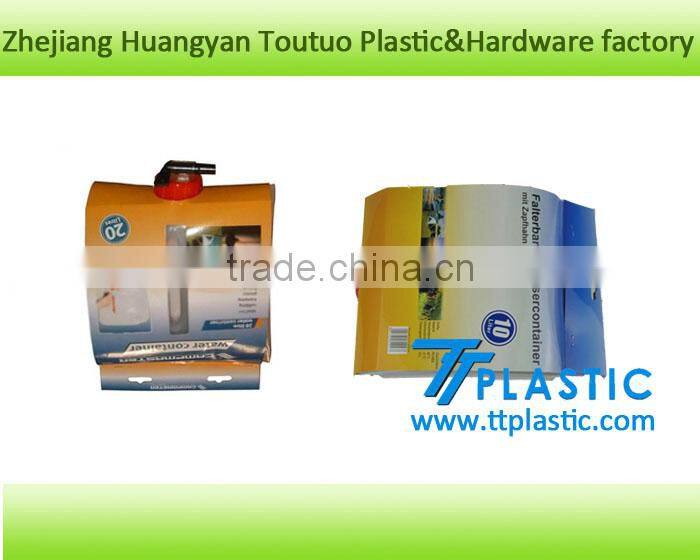 Outdoor camping water carrier cubic container food grade 15L