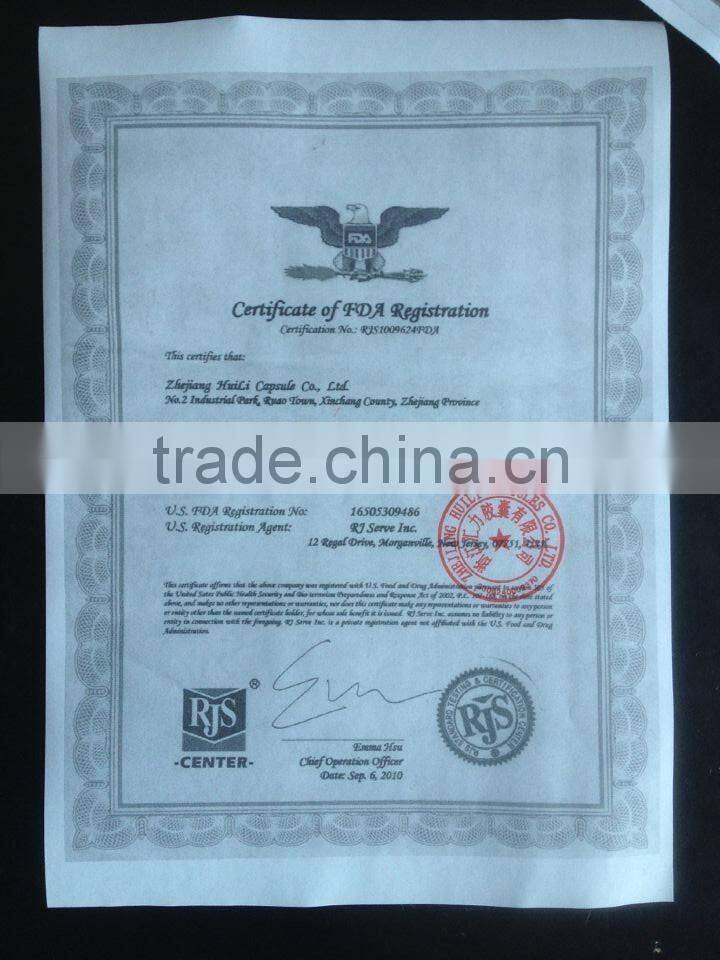 Top quality black and orange probiotics/energy/ healthy empty capsule size 00#,0#,1#,2#,3#,4#