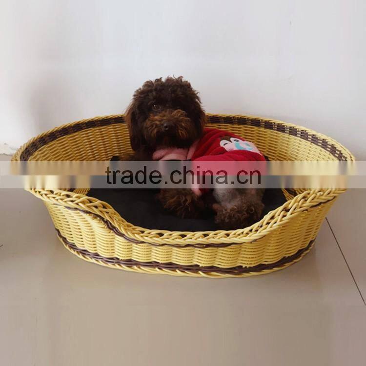 Eco-friendly dog pet product wholesale custom size dog basket / dog bed