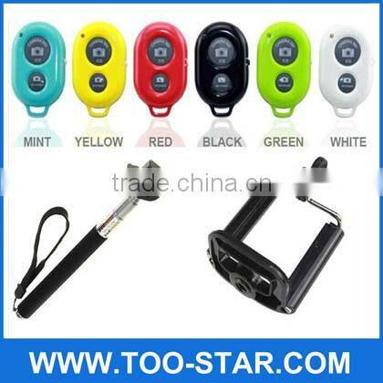 Plastic Camera holder monopod for Self-portrait/Selfie with remote control