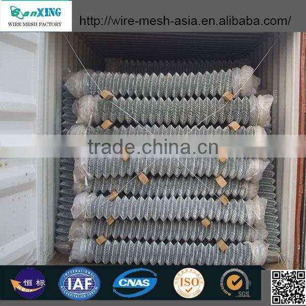 Anping Factory pvc coated Galvanized garden chain link fence for construction