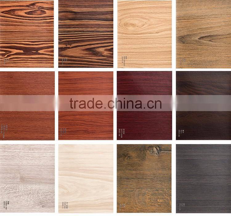 Cassia siamea wood grain plastic lamination film pvc foil vacuum press pvc film for mdf