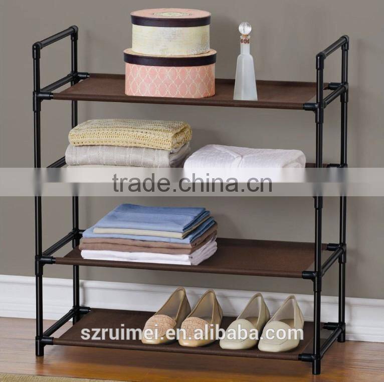 Traditional 4 tiers practical household rack modular shoe rack