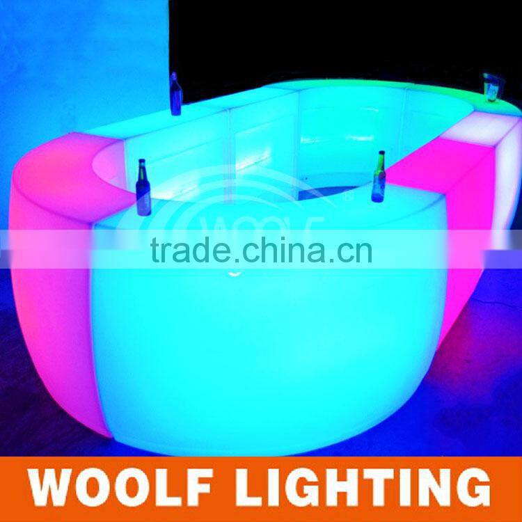 Rechargeable High Quality All Shapes and Sizes Lighted Up Modern LED Bar Table