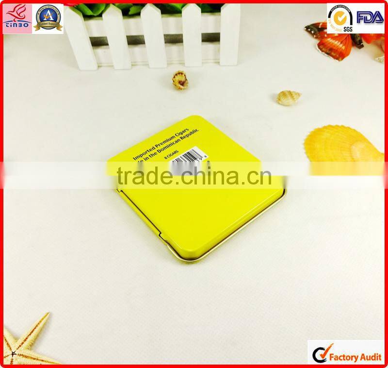 factory sale rectangle personal custom print cigar metal box