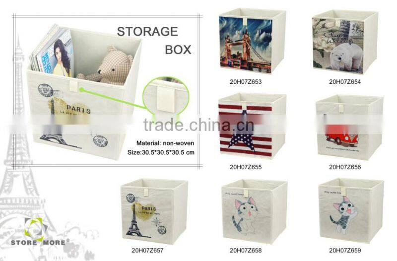 Storage Ottoman Faux Leather Collapsible Foldable Seat Foot Rest