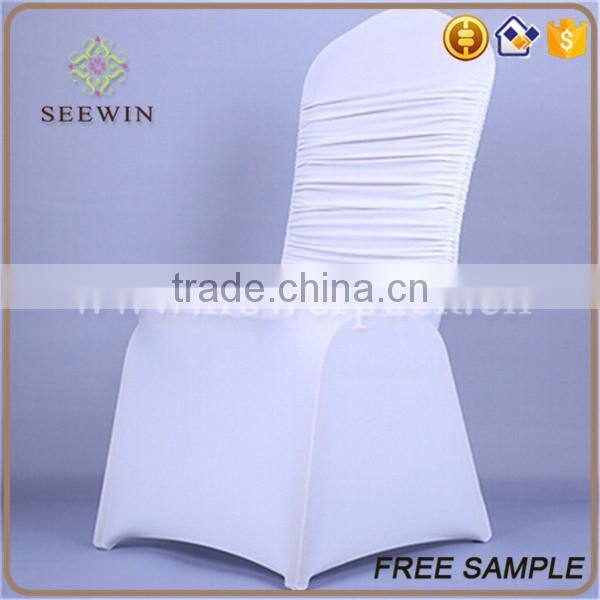 normal pattern ruffled cheap spandex chair cover