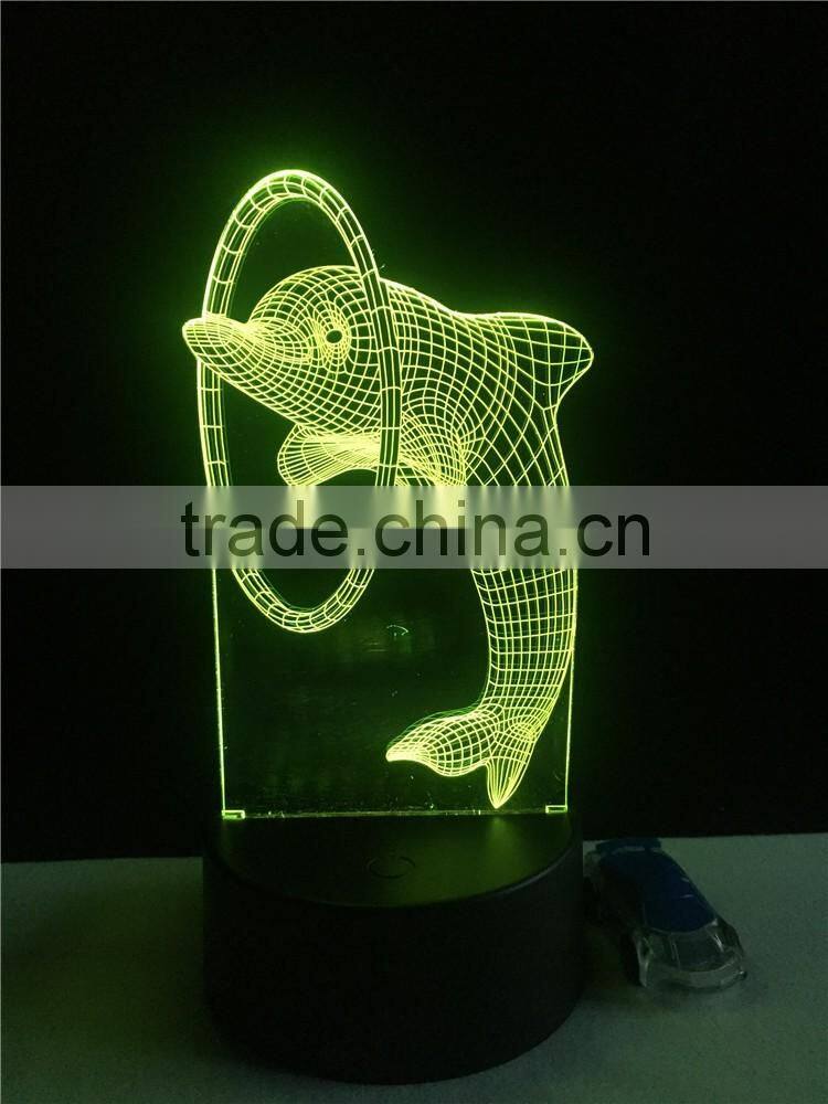 Rechargeable battery for LED light 3D Acrylic LED mood light