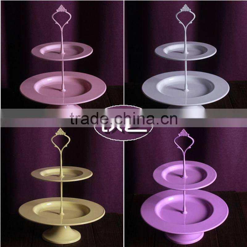 Porcelain Double Cake Dinner Plate