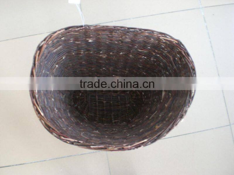 Hand-Woven wicker willow animal laundry basket