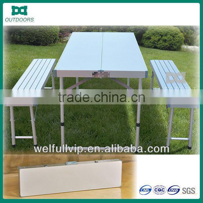 Foldable aluminium plastic beer table and chair