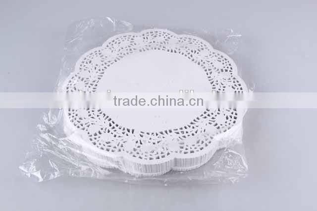 250pc cake lace mat round hollowing paper placemat